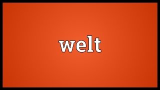 Welt Meaning [upl. by Sirad238]