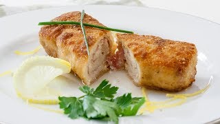 How to Make Chicken Cordon Bleu Recipe  Stuffed Chicken Breast [upl. by Nivla]