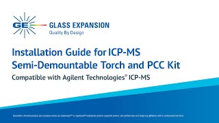 Installation Guide for ICPMS SemiDemountable Torch and PCC Kit [upl. by Danielson]