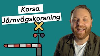 Hur korsar man en järnvägskorsning  10 körkortsfrågor [upl. by Attenweiler]