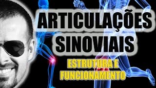 Sistema Articular Estrutura e funcionamento das articulações Sinoviais  Anatomia  VideoAula 038 [upl. by Leiahtan157]