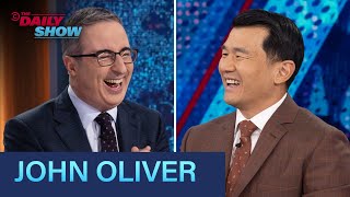 John Oliver  Finding a Place for Satire amp Immigration as a Comedian  The Daily Show [upl. by Nanaj]