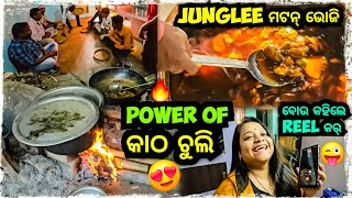 କାଠ ଚୁଲିରେ ମଟନ୍ ଭୋଜି 😍  Odia bhaina vlogs  Odia vlogs  junglee Mutton [upl. by Meijer]