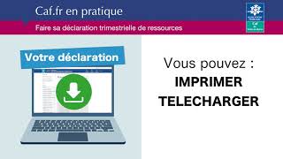 Bénéficiaires de Rsa Ppa Aah  faites votre déclaration trimestrielle de ressources sur Caffr [upl. by Asinla]