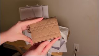 Dior Ultramatte ROSE Lady Wallet Unboxing  ASMR [upl. by Haroved]