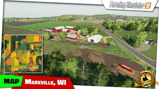 FS19  NEW MAP quotMarxville WIquot by MRG Mapping [upl. by Peace858]