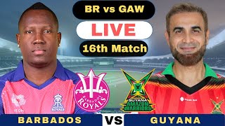 CPL Live Barbados Royals vs Guyana Amazon Warriors T20  BR vs GAW Live CPL 2024 [upl. by Smukler]