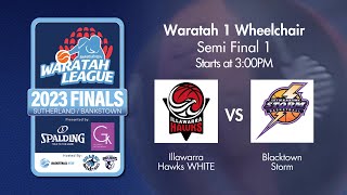 LIVE 🔴  Illawarra Hawks White v Blacktown Storm  W1WL  SF 1  2023 [upl. by Suzan436]