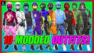 GTA 5 HOW TO GET 10 MODDED OUTFITS ALL AT ONCE AFTER PATCH 168 GTA Online [upl. by Yra]