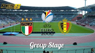 UEFA Euro 2000 Group Stage Group B Matchday 2 Italy vs Belgium [upl. by Weisbrodt971]