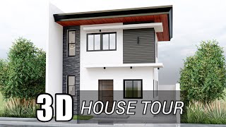 Two Storey Modern Simple House Design  A Typical Filipino House [upl. by Wells]