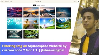 Filtering Img on Squarespace website by custom code 70 or 71  jishaansinghal [upl. by Ayat]