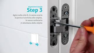 Istruzione di montaggio cerniere Anselmi  Manigliedesigncom [upl. by Yecram]