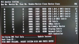 Disk Boot Failure Insert System Disk And Press EnterFIX IT [upl. by Anette]