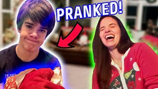 CHRISTMAS PRANK  I pranked Ethan on Christmas [upl. by Oiralednac939]