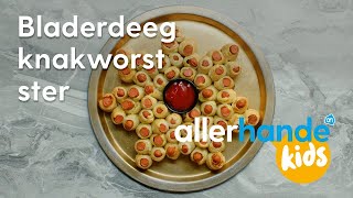 Bladerdeegknakworstster – kersthapje  Allerhande Kids [upl. by Dorinda589]