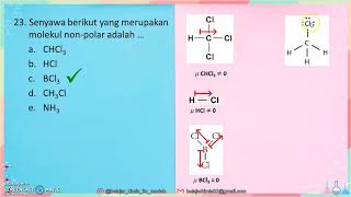 Latihan Soal Ikatan kimia Polar dan nonpolar 3 [upl. by Lednahs]