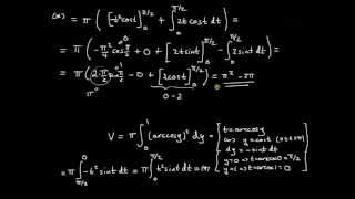 Tillämpningar av integraler del 6  rotationsvolym kring yaxeln metod med invers [upl. by Nyrtak535]