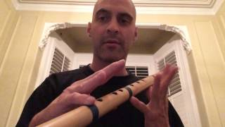 Bamboo Flute Lesson How to play murkis in Kalyan scale  Kerry Kriger [upl. by Namqul227]