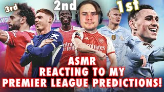 How Were My Predictions For The Premier LEague Season 2324  Fully Whispered ASMR [upl. by Ynohtna414]