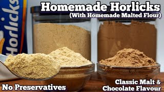 Homemade Horlicks Powder Recipe StepByStep Tutorial  2 Popular Favours Plain amp Chocolate [upl. by Nadirehs]