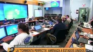 Fuerte tormenta de nieve en Estados Unidos  Telefe Noticias [upl. by Leandre]