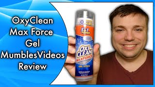 OxiClean Max Force Gel Stick  Does It Remove Stains  MumblesVideos Product Review [upl. by Tilney]