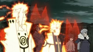 Naruto nine tails with Sage mode amp Sasuke Uchiha Vs ten tails with Madara Uchiha 720p in Eng dub [upl. by Eilata588]