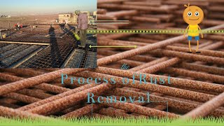 How To Remove The Rust From Reinforcement Steel Bars [upl. by Nekial]