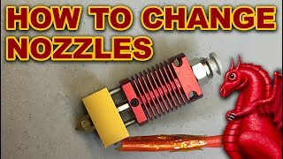 Changing Nozzles amp Bowden Tubes [upl. by Deedee]