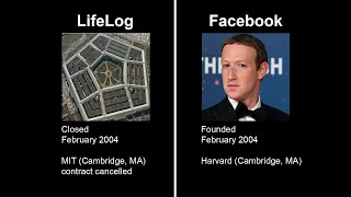 LifeLog DARPA Pentagon and Zuckerberg [upl. by Siuqaj]