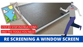 Window Screen ReScreening Project [upl. by Nnaerb354]