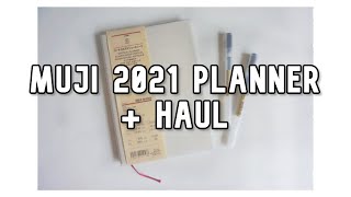 MUJI B6 VERTICAL WEEKLY PLANNER 2021 FIRST IMPRESSION  MINI HAUL [upl. by Pelagia177]