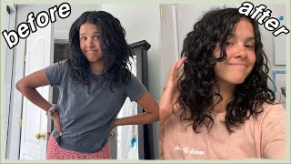 WavyCurly Hair Routine 2B2C curls [upl. by Minier]