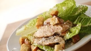 Easy Chicken Caesar Salad Recipe [upl. by Suirauqram]