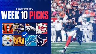 NFL Predictions and Best Bets For EVERY Week 10 Game Bengals at Ravens amp MORE [upl. by Lindley]