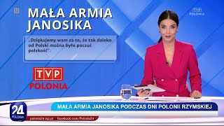 TVP Polonia o Małej Armii Janosika w Watykanie💛🤍🎻 [upl. by Oniskey415]