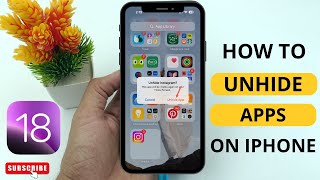 How to Unhide Apps on iPhone iOS 18 [upl. by Drarej977]