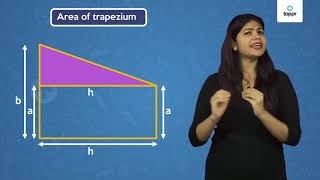 Area of Trapezium  Hindi  Maths [upl. by Araf]