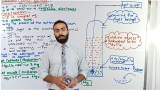 Saturated calomel electrode  Types of reference electrode  Electrochemistry [upl. by Ellehcit]