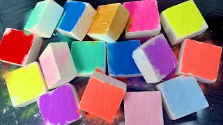 16 Blocks of multicoloured Gym Chalk  Satisfying ASMR [upl. by Inoliel531]