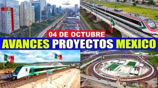 ASI AVANZAN Y TOMAN FORMA LAS MEGA OBRAS DE MEXICO PARQUE DE TEXCOCO TREN MAYA TREN EL INSURGENTE [upl. by Inafit]