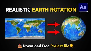 Rotate Like a Pro Realistic Earth Animation Tutorial In After Effect [upl. by Philis]