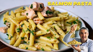 How to Make SALMON PASTA Like an Italian [upl. by Namialus623]