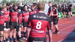 Pilou Pilou de Victoire du RCT Toulon vs Aix Provence Cadets Alamercery Championnat de France 2017 [upl. by Aidroc]