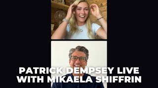 Patrick Dempsey live with Mikaela Shiffrin [upl. by Ansela]