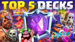 TOP 5 BEST DECKS to EASILY GET ULTIMATE CHAMPION in Clash Royale 🏆 [upl. by Hebe268]