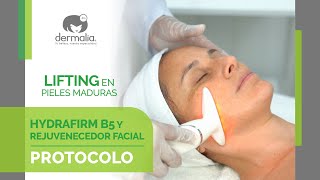 EL LIFTING FACIAL CON HYDRAFIRM B5 Y REJUVENECEDOR LA CLAVE PARA UN ROSTRO MÁS JOVEN cosmetologia [upl. by Ayotl]