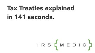 Tax Treaties explained in 141 seconds [upl. by James]