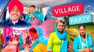 Village Party 🎉  Sandeep And Deep Matharu  Family Vlog [upl. by Esinert]